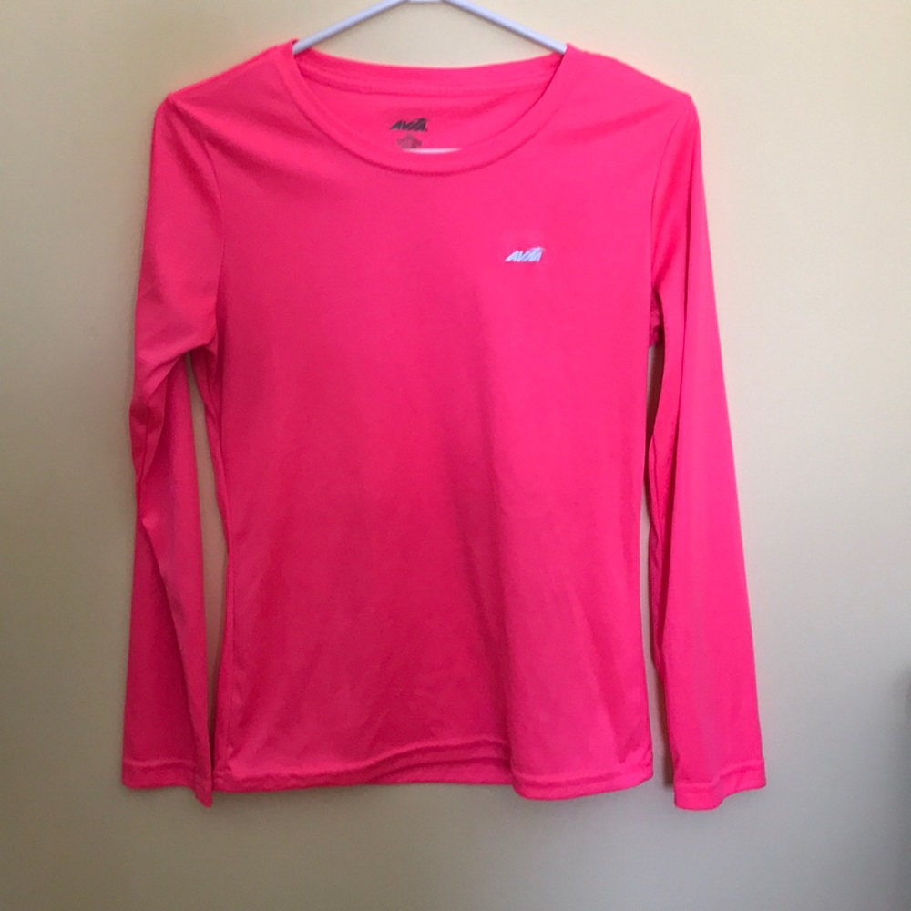 Avia Neon Pink Long Sleeve Workout Top